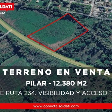 Macrolote de 12.380 m2 sobre Ruta 234 en Presidente Derqui Venta