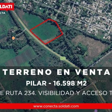Macrolote de 16.598 m2 sobre Ruta 234 en Presidente Derqui - Venta