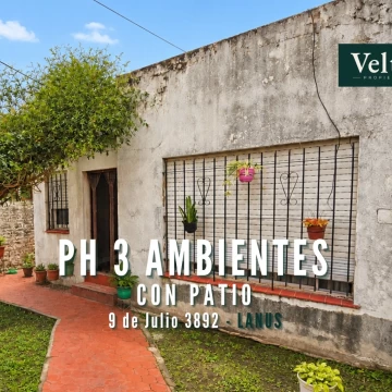 VENTA PH 3 AMBIENTES CON PATIO Y PARRILLA
