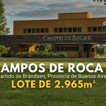 VENTA LOTE 2.965 M² – CAMPOS DE ROCA II