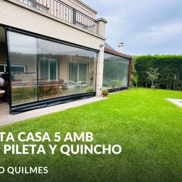 VENTA CASA 5 AMB C/PILETA , QUINCHO NUEVO QUILMES