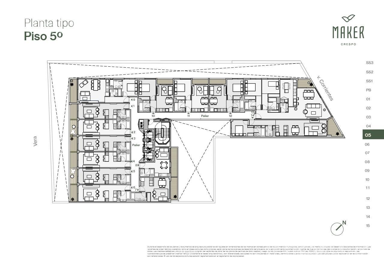 plano planta piso 5