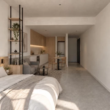 Monoambiente con Balcon en 5to piso - a estrenar - Acros Juramento
