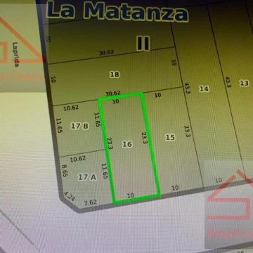 Lote  en  Venta - 10 x 23,30 - Zonf -  U1a2 - Ramos Mejia 