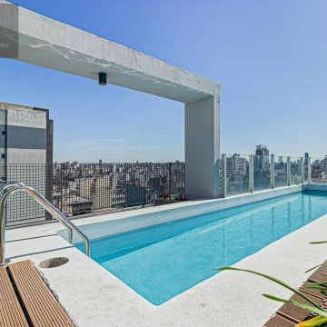 Departamento en venta tres ambientes contafrente y balcon edificio full amenities