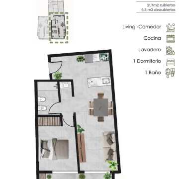 Departamento en Confluencia