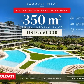 BOUQUET , 353 m2 en Duplex, 3 dormitorios, 2 cocheras!!