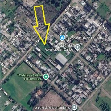 VENTA · Lote de 12 x 60 en Calle 34 e/ 144 y 145