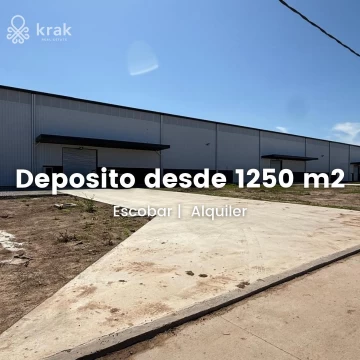 Depósito en alquiler de 1250 m2 en Escobar a estrenar con oficina