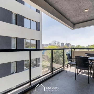 Comodo 2 ambientes con balcón y amenities en Caballito