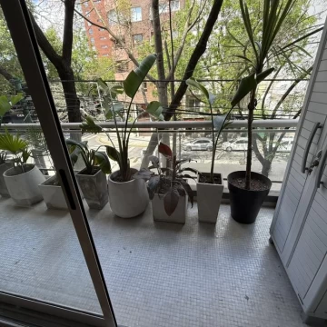 En lo mejor de Cañitas, Chenaut y Arce, excelente departamento de un ambiente con vista a plazoleta.