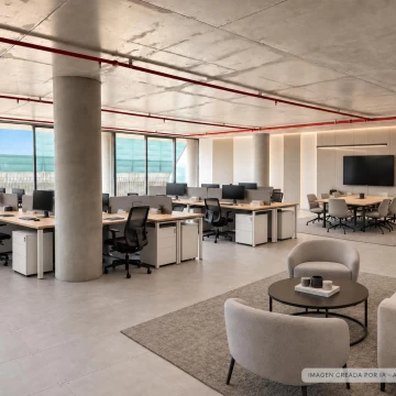 Alquiler de Oficina Comercial AAA 394 M2 con Balcón en Complejo Mirabilia