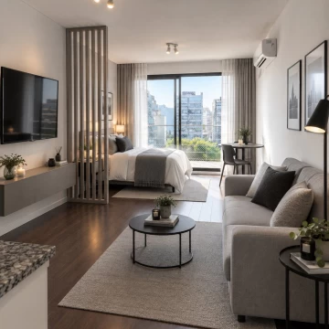 MONOAMBIENTE CON BALCON PALERMO CON PISCINA SUM Y PARRILLA