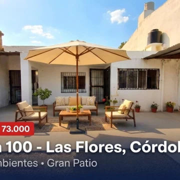 VENTA CASA LAS FLORES 2 DORM