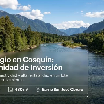 Venta terreno en Cosquin