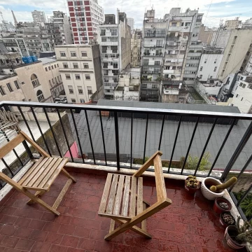 2 ambientes en alquiler. Mucha luz natural. Vista abierta. en Recoleta