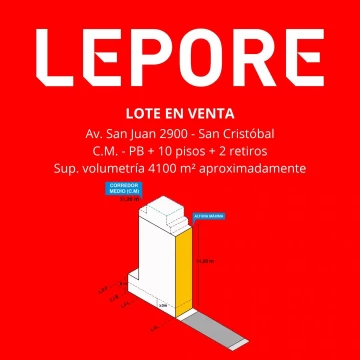 Lote en venta San Cristobal 