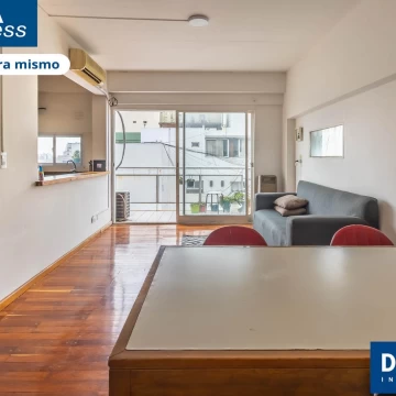 2 Ambientes con Cochera - Vista abierta con Balcón