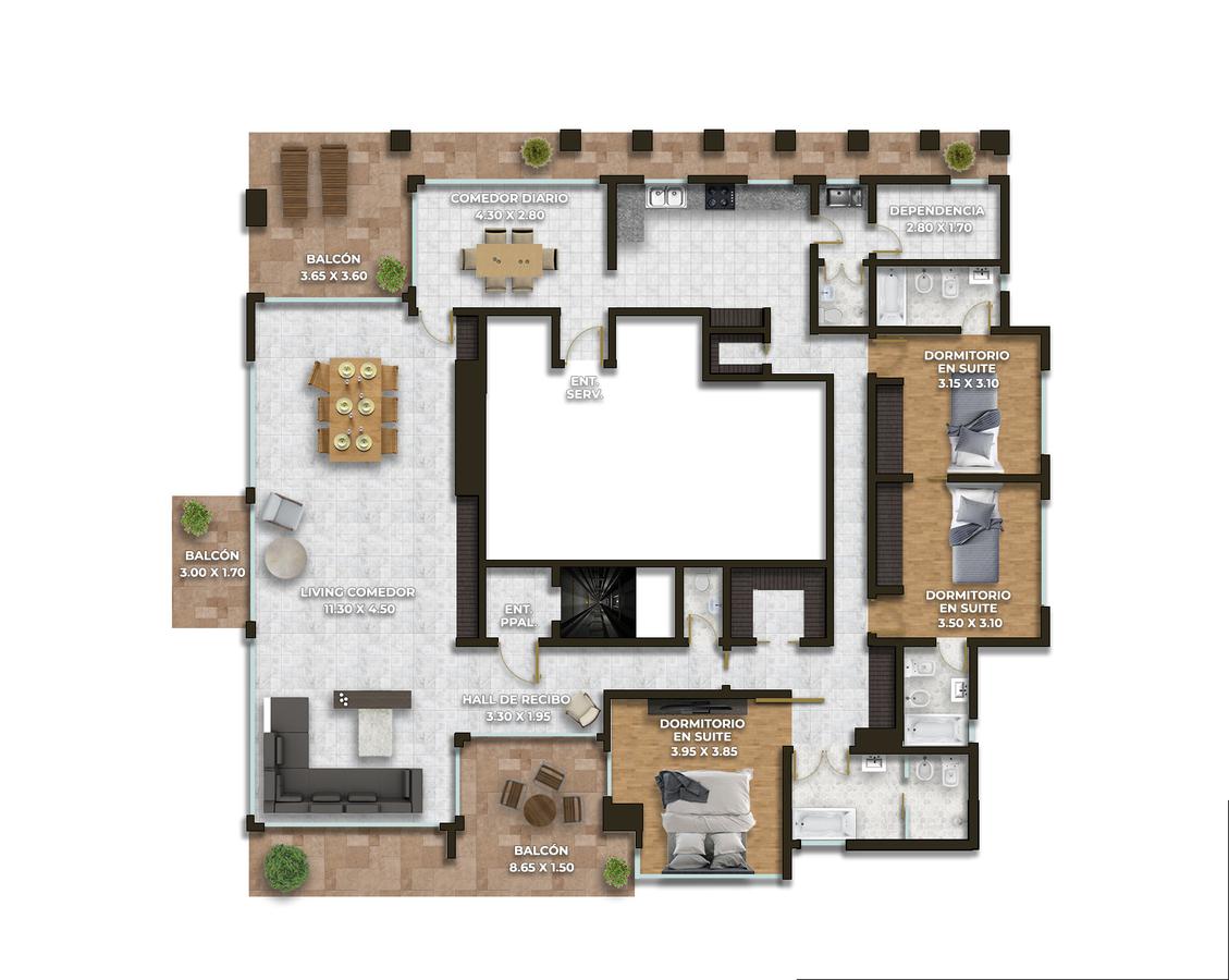 Plano Piso 21