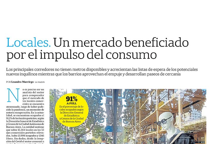 Adrián Mercado en La Nación, Inmuebles Comerciales