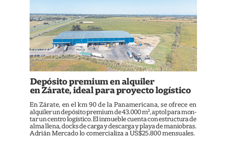 Adrián Mercado en La Nación, Inmuebles Comerciales