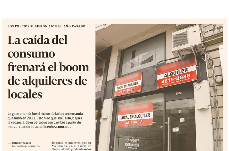 Adrián Mercado en El Cronista Comercial, Negocios