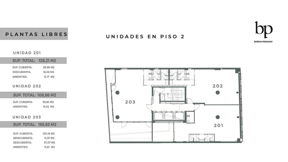 Unidades en piso 2