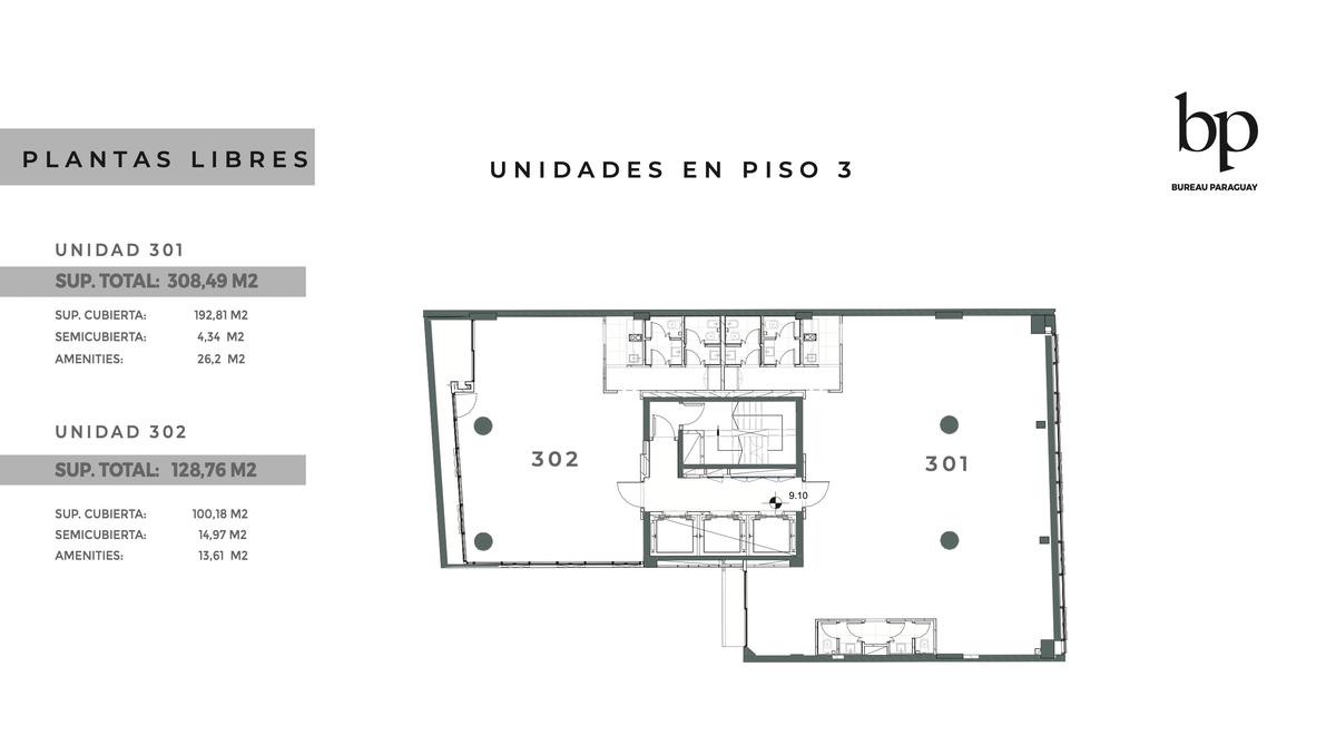 Unidades en piso 3