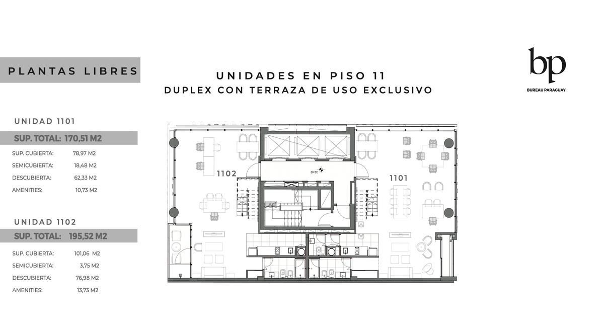 Unidades en piso 11