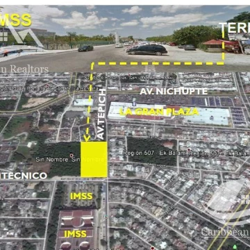 Terreno en Venta en Cancun centro B-HCS301