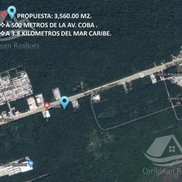 Terreno en Venta en Tulum HCS3944