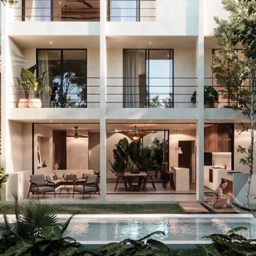 Departamento en Venta en Aflora Aldea Zama Tulum HCS5443