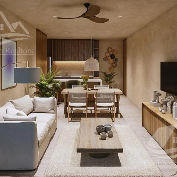 Departamento en venta, Constelada Aldea Zamá, Tulum. HCS7202