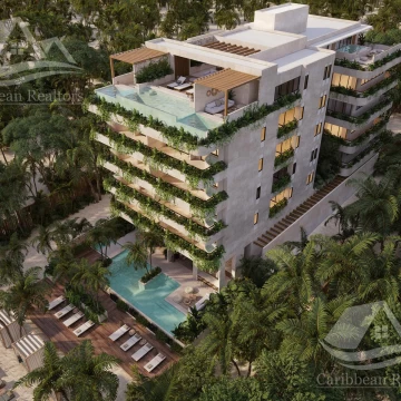 Penthouse frente al mar  en  Venta en Puerto Morelos Riviera Maya Rooftop privado ALRZ7641