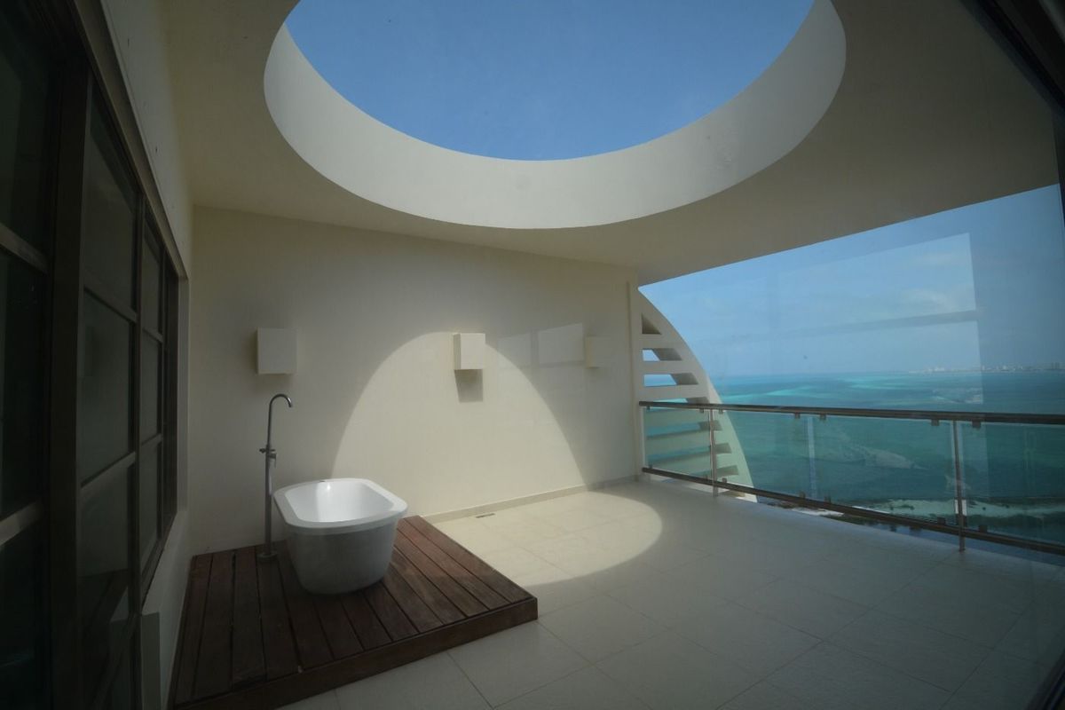 terraza con vista al mar
