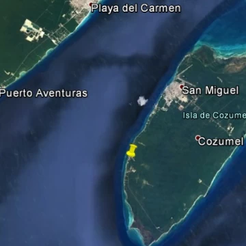 Terreno en venta frente al mar zona hotelera sur Cozumel, oportunidad