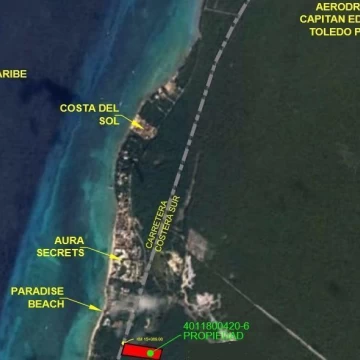 Terreno hotelero en venta Cozumel