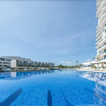 Departamento frente a muelle en Puerto Cancún