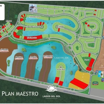 Lote en Venta Lagos del Sol Cancun
