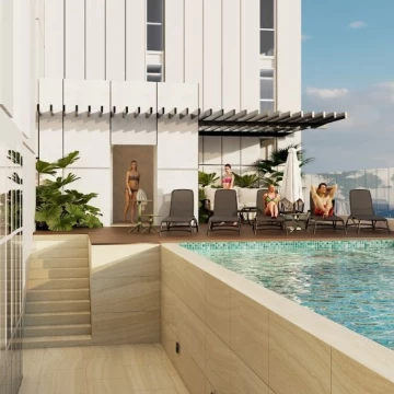 Departamento con vista al mar Cancun SM4