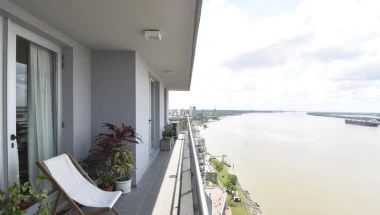 VENTA UNICO SOBRE EL RIO, Divino 3 dormitorios, en Torre Barranca! Premium!!