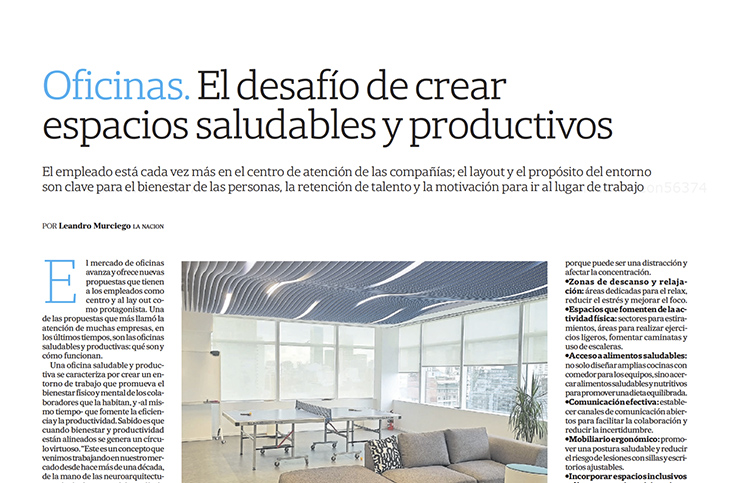 Adrián Mercado en La Nación, Inmuebles Comerciales.